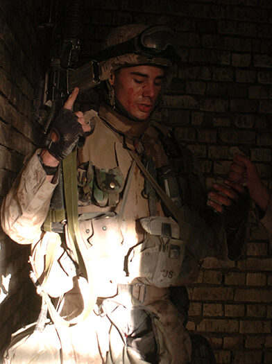 Marine Cpl. Colby Williamson with Charlie Company