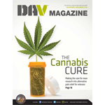 DAV magazine cover calling for more research into medical marijuana for veterans' medical needs.